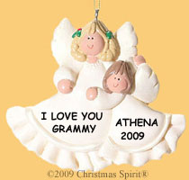 Angel Mom and Me Ornament